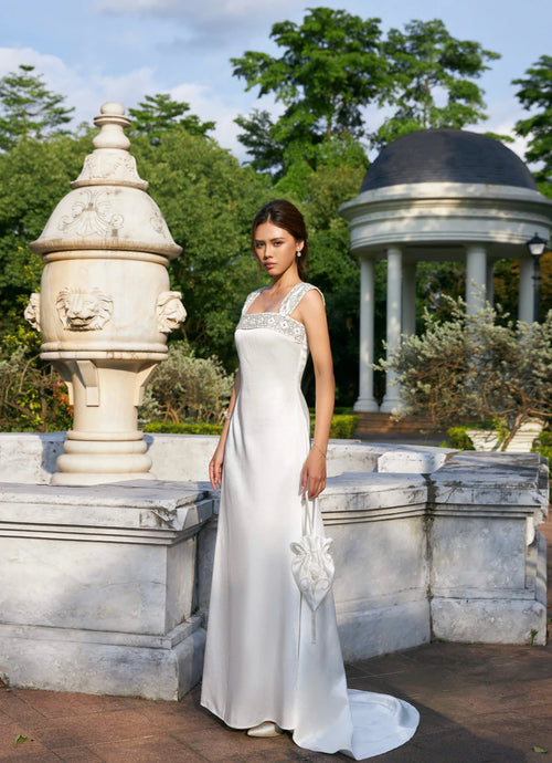 Celestine Satin Gown