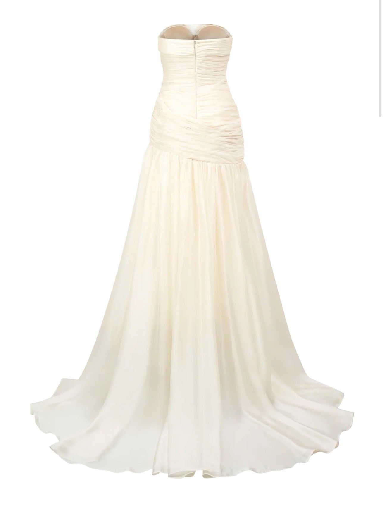 Ivory Draped Couture Gown – The Poetry of Light