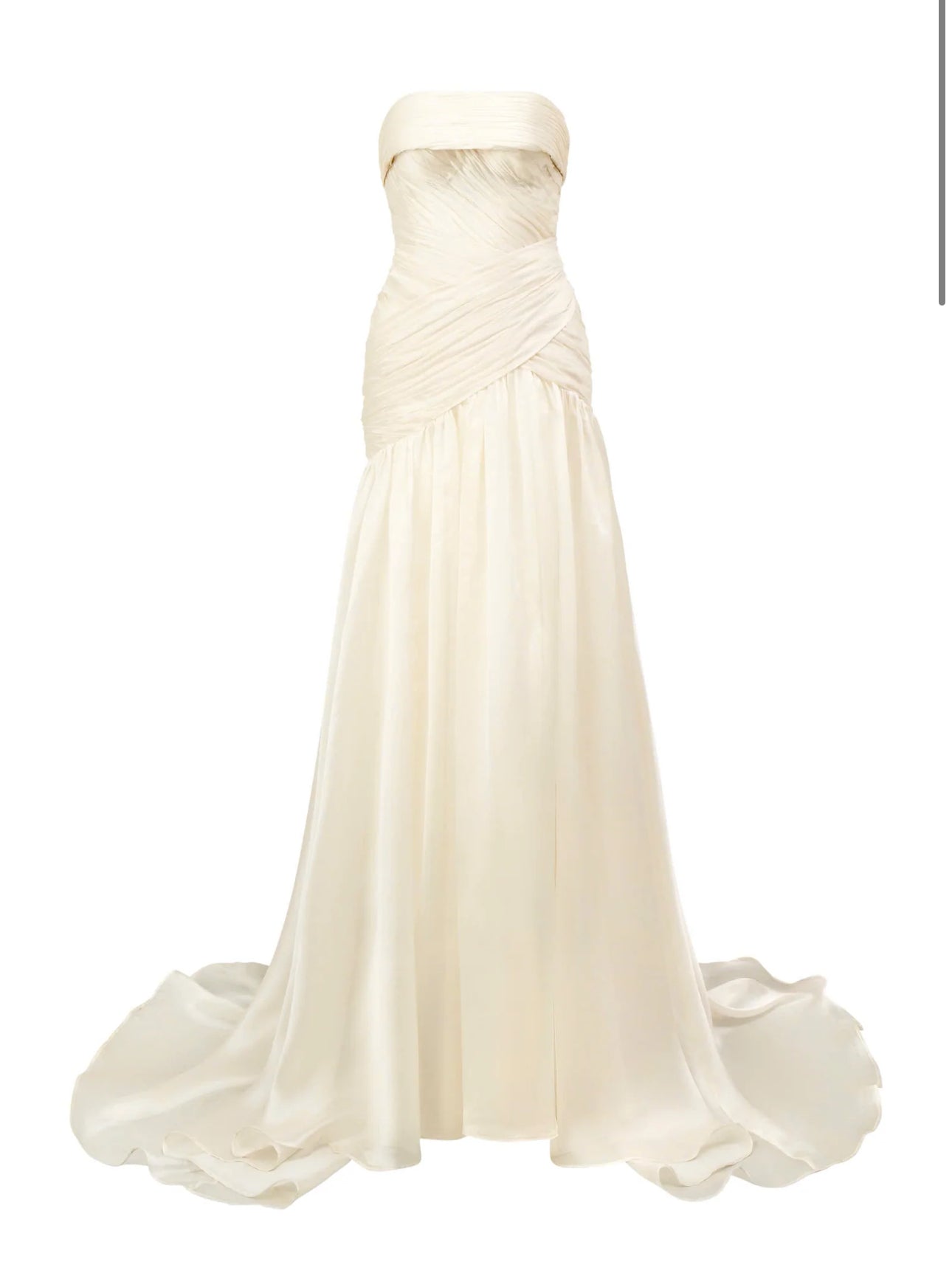 Ivory Draped Couture Gown – The Poetry of Light